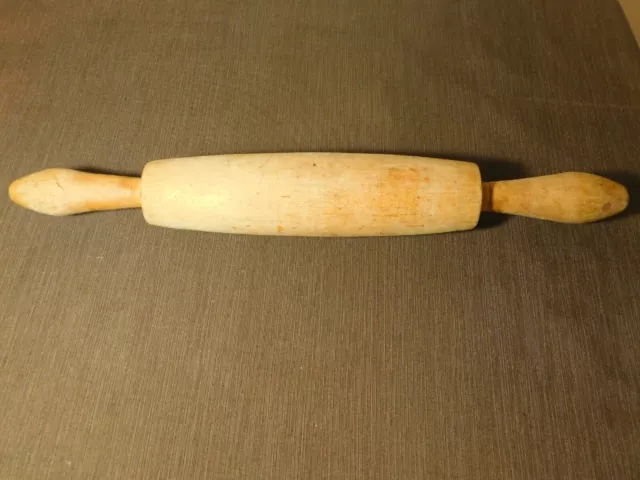 Vintage Kitchen Food 20" Long Wood Rolling Pin