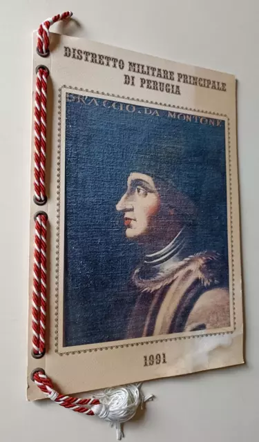 B385 Calendario Distretto Militare Principale Di Perugia 1991 Con Cordoncino