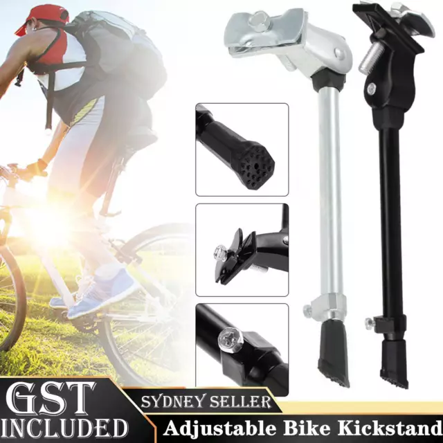 Adjustable Bicycle Mountain Bike Foot Rear Kick Stand Prop Side Parking For MTB