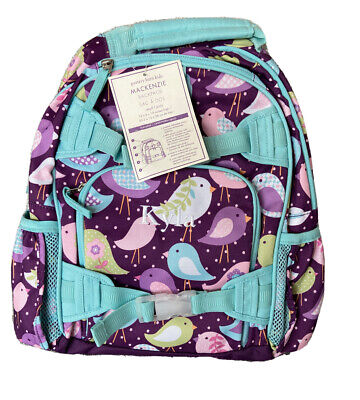 New Pottery Barn Kids SMALL girls BACKPACK monogram NINA  teal cheetah purple 