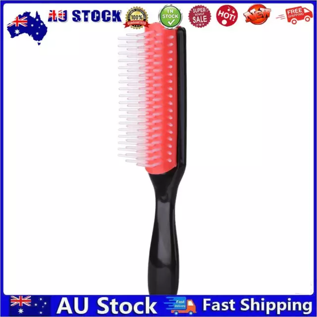 AU 9 Row Hair Comb Removable Straight Curly Hair Styling Massage Combs (S)