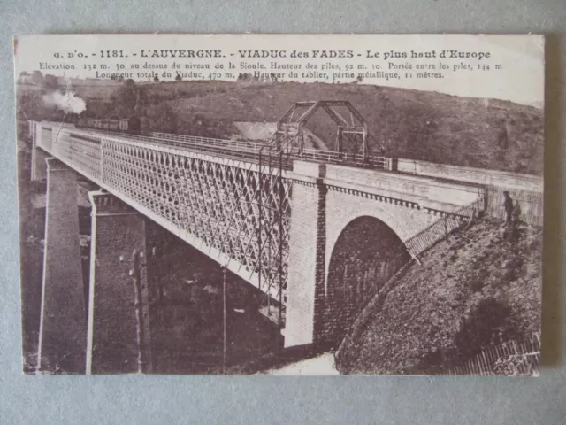 Cpa (63) L'auvergne - Viaduc Des Fades, Le Plus Haut D'europe