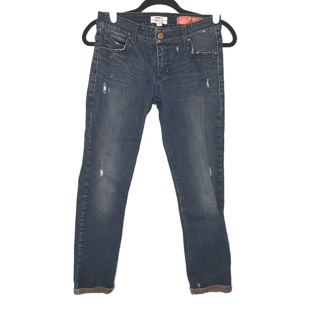 MET Italian Denim Skinny Jean "Frenky" rolled hem