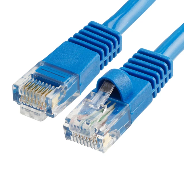 100FT Cat5e Ethernet Cable RJ45 UTP LAN Network Patch Cord 1Gbps 350 MHz - Blue