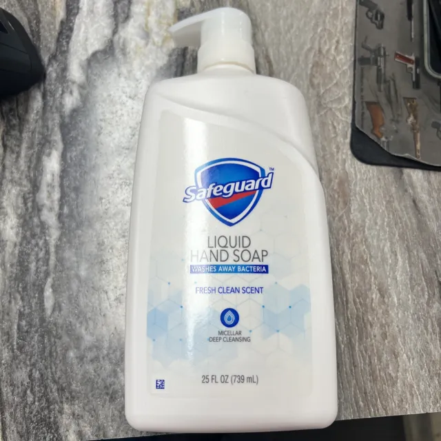 Lote de 4 (25 oz cada uno) jabón de manos líquido limpieza profunda Safeguard 100 oz