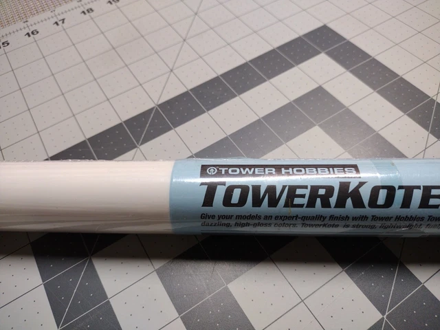 TowerKote RC airplane Poly Covering Film By Tower Hobbies 6' Roll White TowerKote RC airplane Poly Covering Film By Tower Hobbies 6' Roll White
