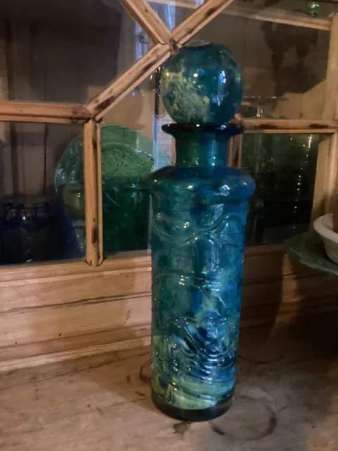 Mdina sea and sand glass bottle with stopper
