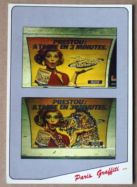Carte postale Paris graffiti , Prestou  ,CPSM