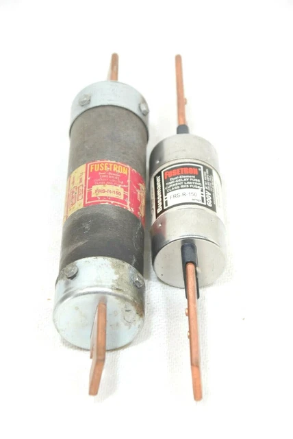 LOT OF 2. Fusetron Frs-R-150 Fuse. 150A, 600V, Class Rk5 (Different ...