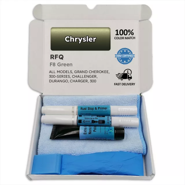 RFQ F8 Green Touch Up Paint for Chrysler GRAND CHEROKEE 300 SERIES CHALLENGER D