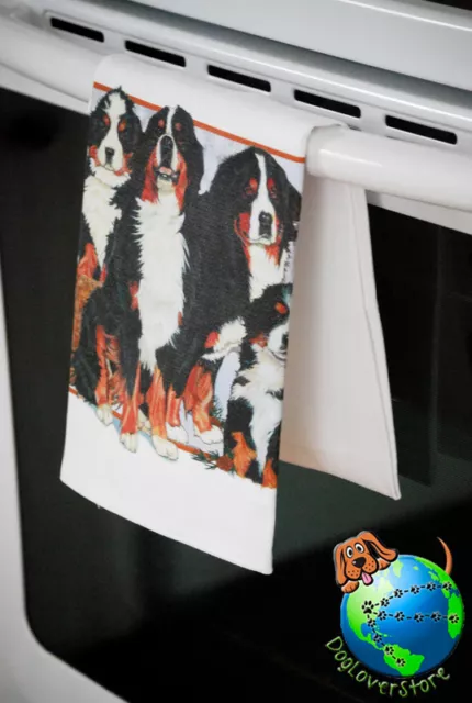 Bernese Mountain Dog Kitchen Hand Towel