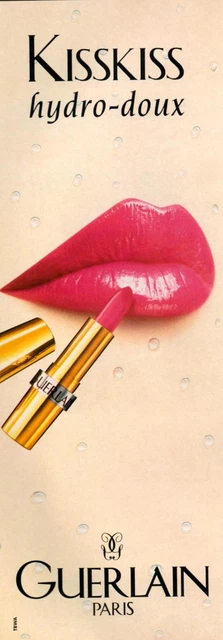 ▬► PUBLICITE ADVERTISING AD Kisskiss hydro-doux rouge à lèvres GUERLAIN