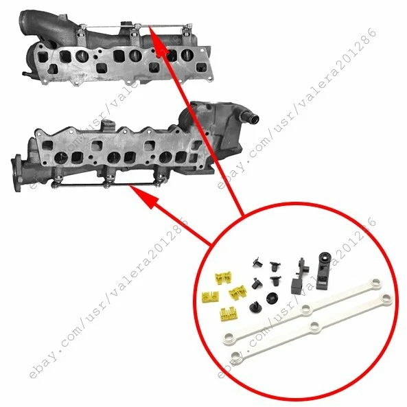 MERCEDES OM642 INTAKE manifold damper link repair kit for 6420905037