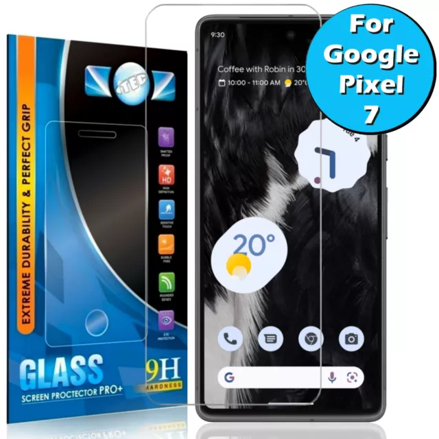 For Google Pixel 7 Twin Pack Tempered Glass Screen Protector Film Cover