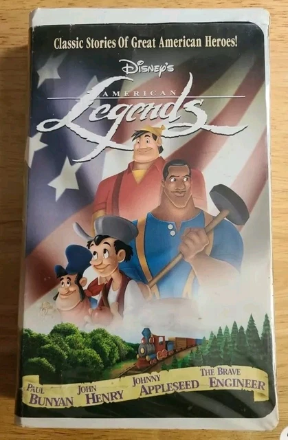 DISNEY'S AMERICAN LEGENDS Vhs Video Tape PAUL BUNYAN John Henry JOHNNY ...