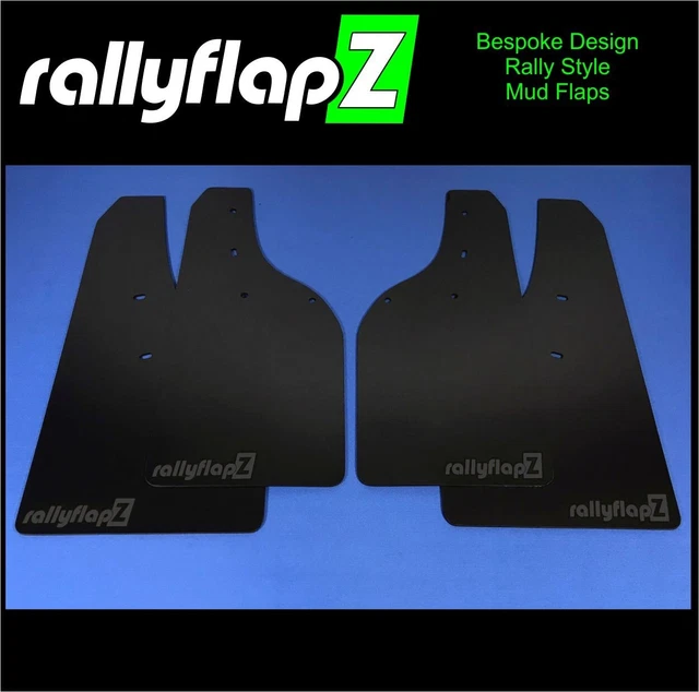 RallyflapZ Mud Flaps – Set Of 4 – Fits Ford Fiesta Mk8 / 8.5 ST – Black 3.2mm PVC – RF