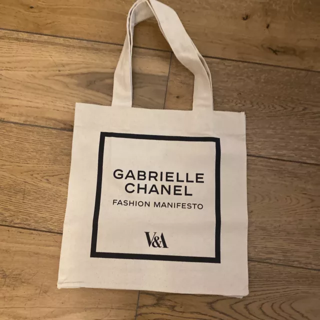 Natural Cotton V&A Chanel Exhibition Tote Bag
