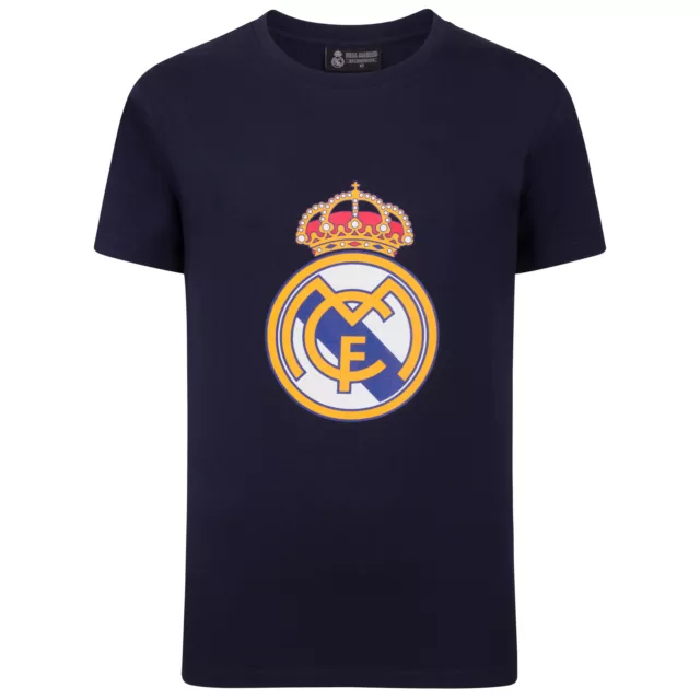 Real Madrid Boys T-Shirt Crest Kids OFFICIAL Football Gift