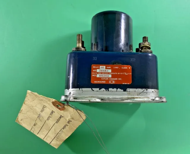 Cutler-Hammer Ms24168-1 Electromagnetic Relay 100A 115V Ac And 28V Dc
