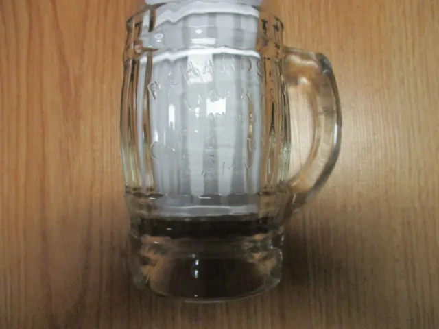 VINTAGE  heavy thick   GLASS 1930'S RICHARDSON ROOT BEER MUG