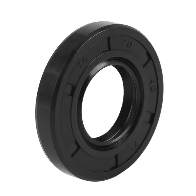 20mm x 40mm x 7mm Rubber Double Lip TC Type Oil Shaft Seal