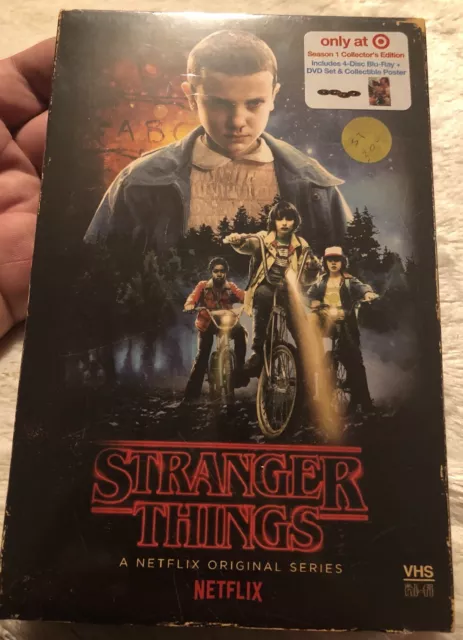 🔥 STRANGER THINGS 🔥 New ! Season 1 Target Exclusive VHS Case Blu-Ray DVD 👀