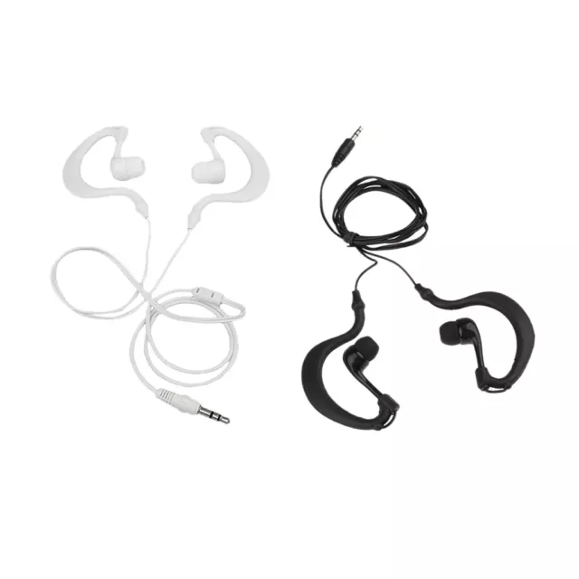 2Stk. Wasserdichte Kopfhörer Ohrbügel Headset mit 3.5mm Stecker für IPod MP3