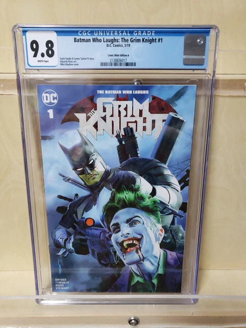 Batman Who Laughs The Grim Knight #1 CGC 9.8 WHITE PAGES beautiful Book....