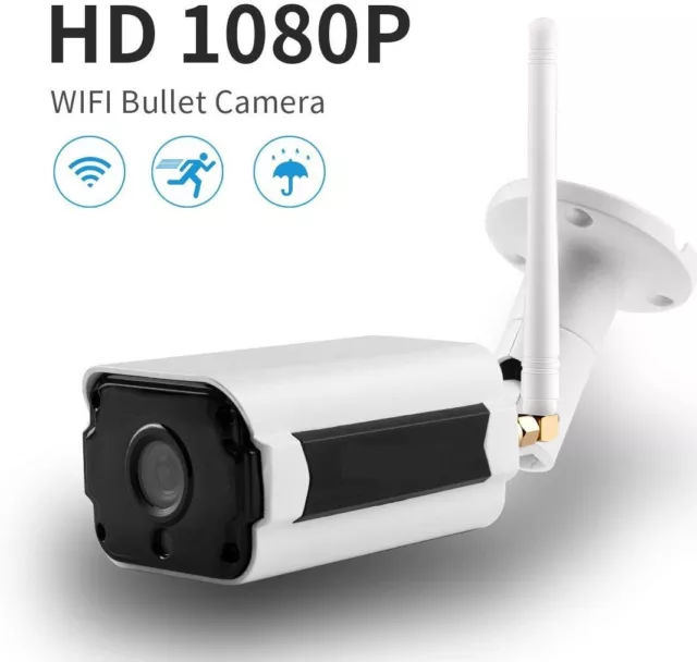 Wireless Outdoor WiFi IP Camera 1080P HD IR Security Webcam 2MP Baby Audio CCTV