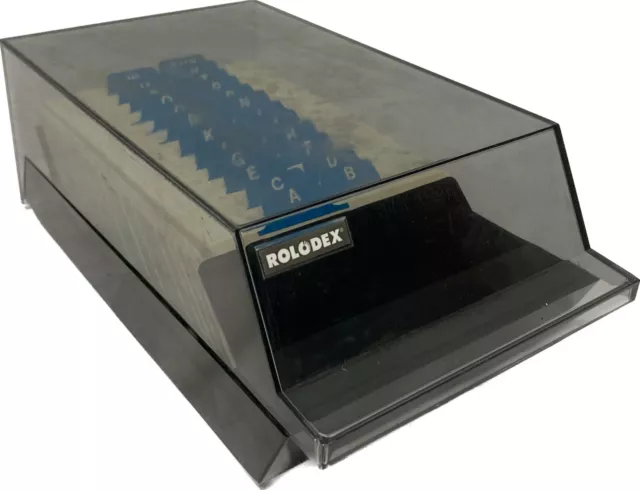 Vintage Rolodex Desk Organizer Blank Cards Model VIP 24C
