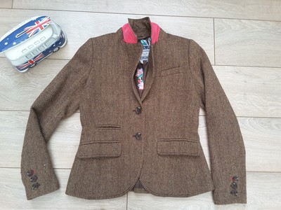 JOULES BRONTE MALLORY Marron Rose Tweed 