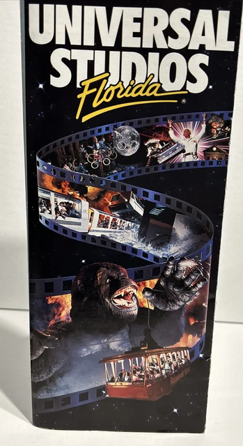Vintage 1991 Universal Studios Hollywood Park Guide Souvenir Brochure KONG