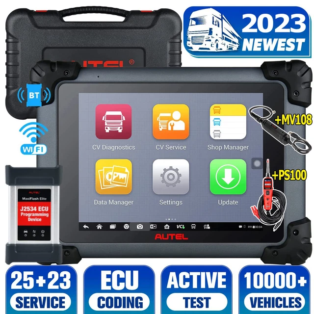 AUTEL MAXISYS CV MS908CV Heavy Duty Truck Scanner Truck Diagnostic Tool