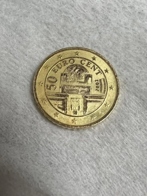 50 Euro Cent Münze 2002