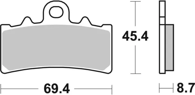 sbs Bremsbeläge Satz Bremsklötze 877HF