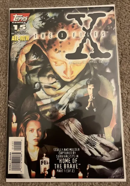 X-FILES Comic Book - #15 TOPPS 1995 Direct Edition