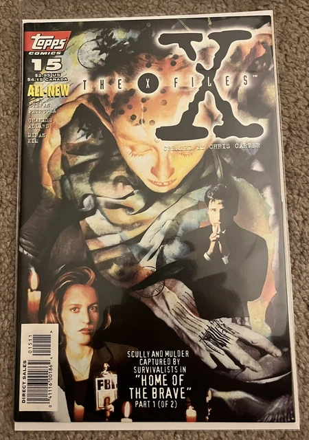 X-FILES Comic Book - #15 TOPPS 1995 Direct Edition