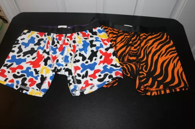 MeUndies Men's underwear new sz S lot of 2 tiger stripes and paint