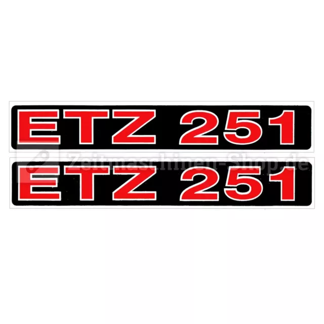 2 St. x Aufkleber für MZ ETZ 251 Telegabel | 1.Qualität UV-beständig neu