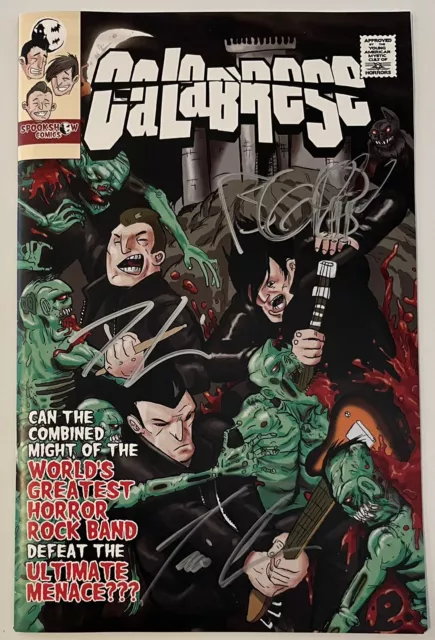 Calabrese Band Signed Spookshow Comics Horror Punk Rock Rare Art Misfits Danzig