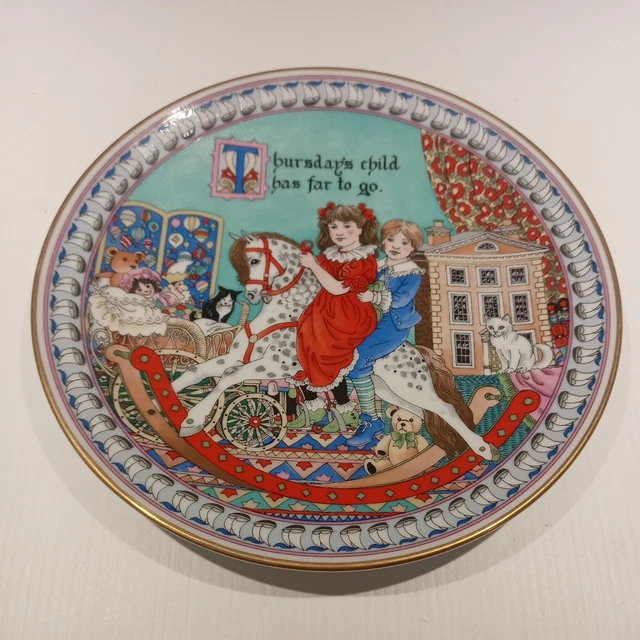 ROYAL WORCESTER THURSDAYS Child Birthday Plate - Sue Scullard