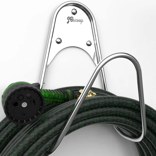 JBSCOOP, STAINLESS STEEL Garden Hose Holder 19.99 PicClick