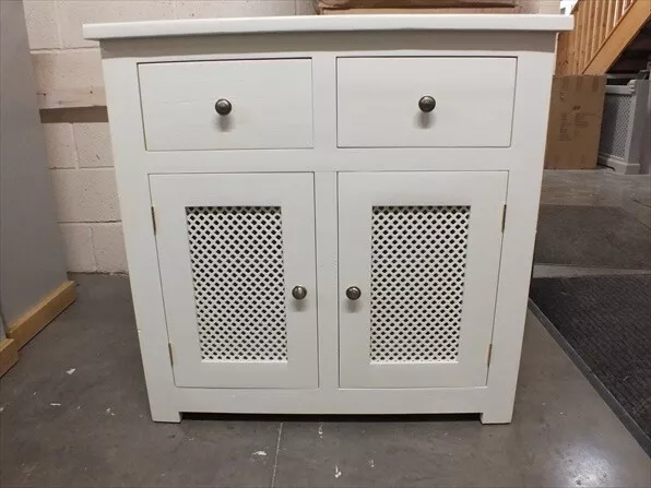 Shabby Chic Painted Sideboard With Fretwork -Bespoke Available- F&B White Tie