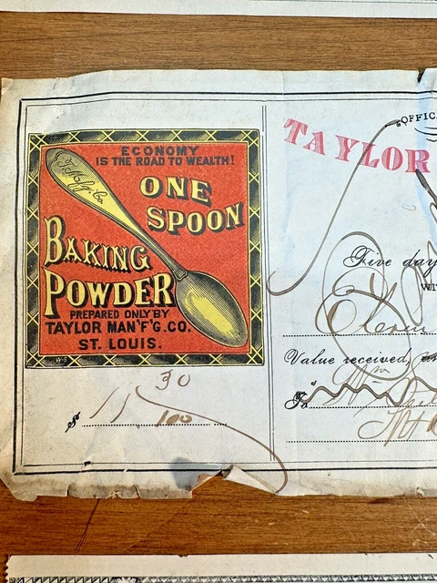 Lot of 8 Antique Receipts Ephemera 1883 Letterhead Graphics 1 Color Grocery IL 4