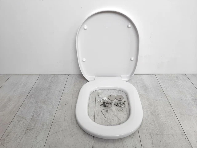 Toilettensitz Für IDEAL STANDARD TULIP – Wasserdicht, Duroplast Weiß, Mit Edelstahlscharnieren (Soft Close Möglich)