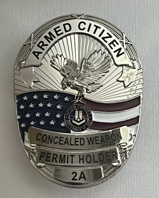 CCW Concealed Carry Permit Badge (Armed Citizen)