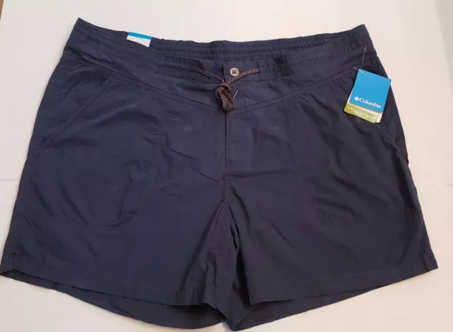 Columbia Omni Shield Womens 24W Down the Path Shorts Walking Hiking Repellency