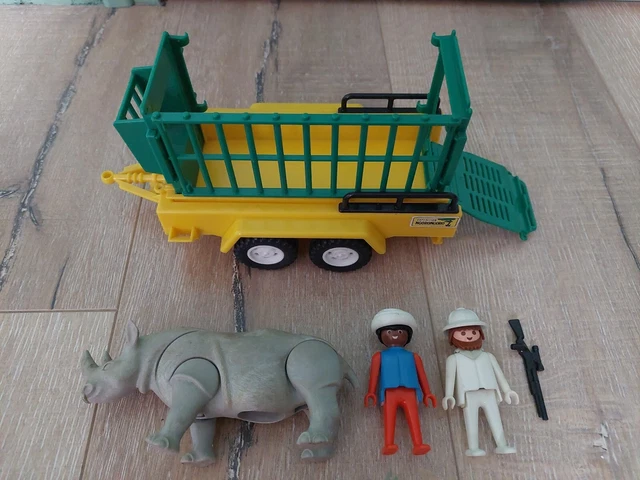 Playmobil 4834 Quad safari et braconnier + remorque safari savane