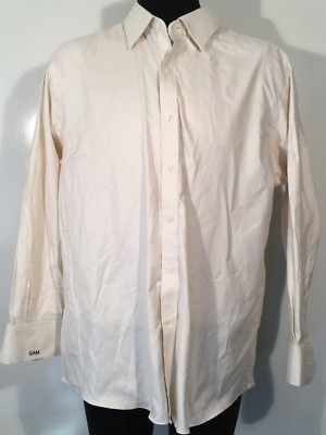 J. Hilburn Tessitura Monti Mens Sz 20.0 33 Dress Shirt Italian Heavy Cotton 0201