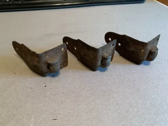 Antique Steamer Trunk parts Hardware Steel wheels rollers